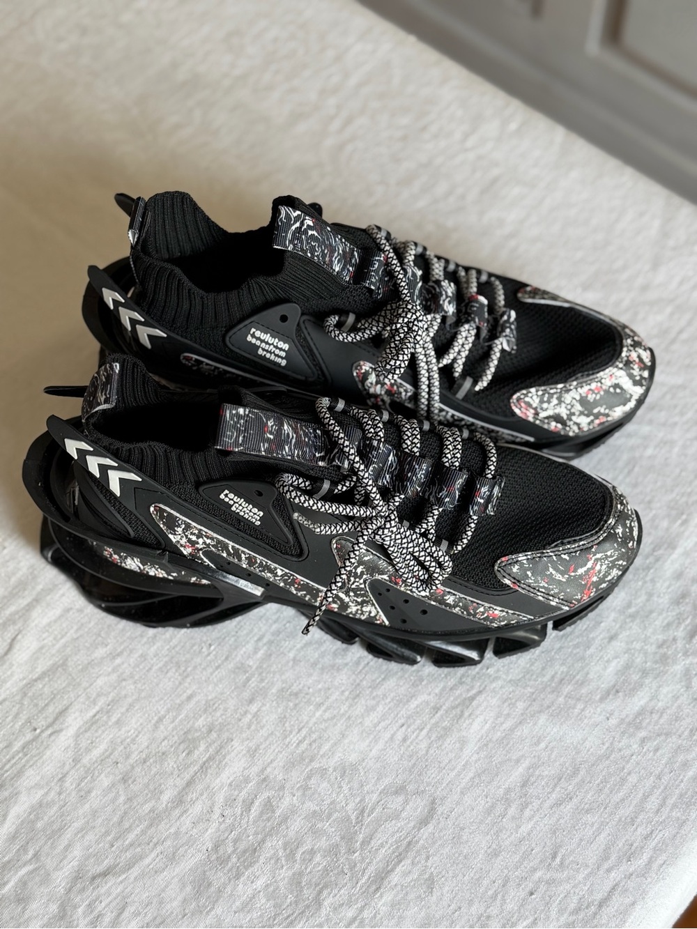 Men’s Reuluton “ Beansfrom breking “ Blade Sneakers Multicoloured Camo Size 41 - Picture 7 of 14